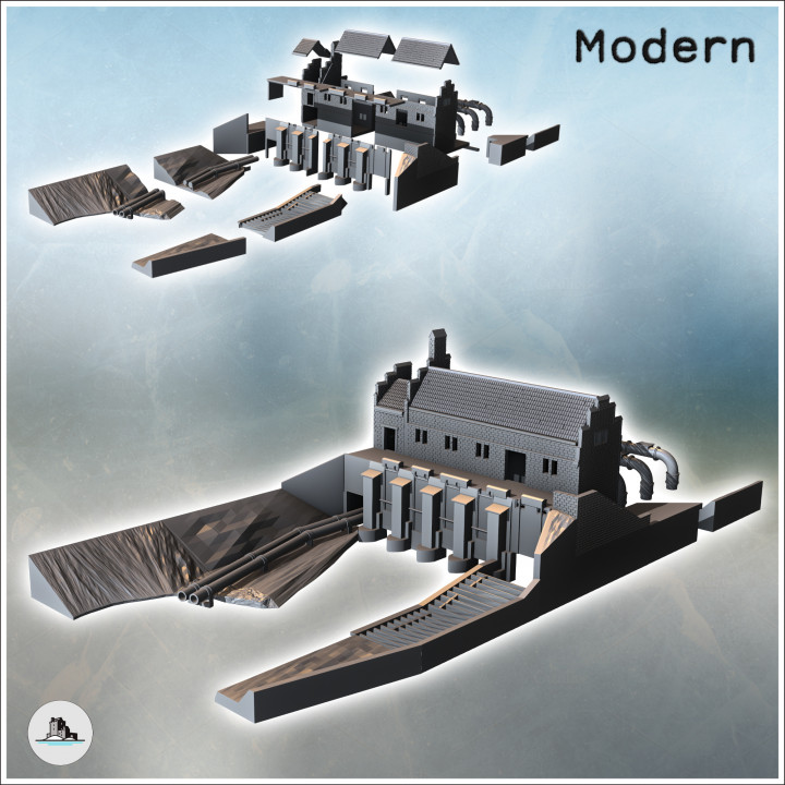 Modern city pack No. 4 - Modern WW2 WW1 World War Diaroma Wargaming RPG Mini Hobby image