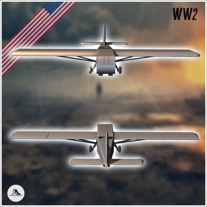 Waco CG-4 Hadrian US American troop cargo military glider - USA US Army Western Front Normandy Africa Bulge WWII D-Day image