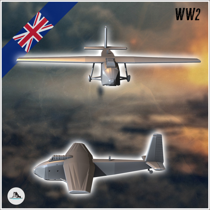 GAL. 49 Hamilcar Mark I British military glider - UK United WW2 Kingdom British England Army Western Front Normandy Africa Bulge WWII D-Day