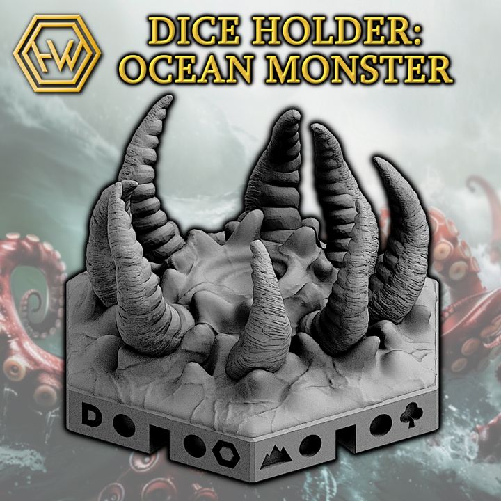 Dice Holder: Ocean Monster image