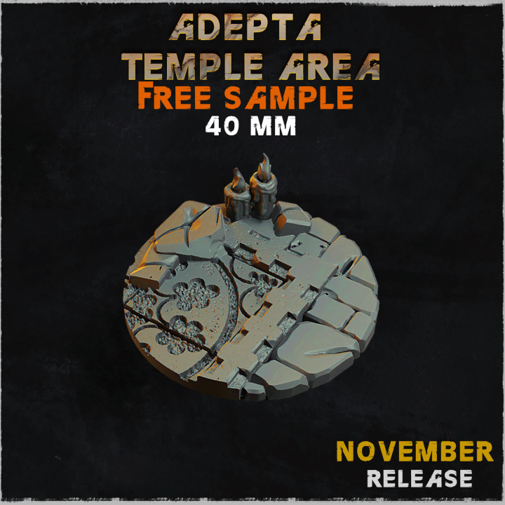 Adepta Temple Area - Base & Topper (40 мм) image