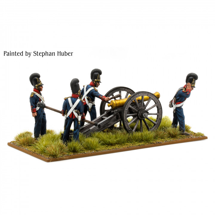 Napoleonic Bavarian 6-Pounder Artillery Firing