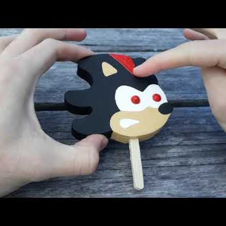 Shadow The Hedgehog Popsicle