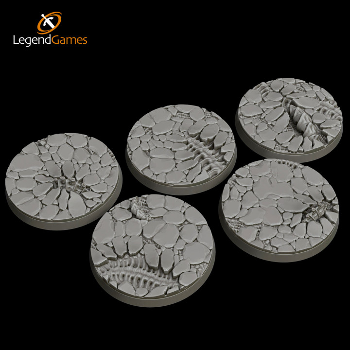 LegendGames 50mm Round Tyranid Bases x5