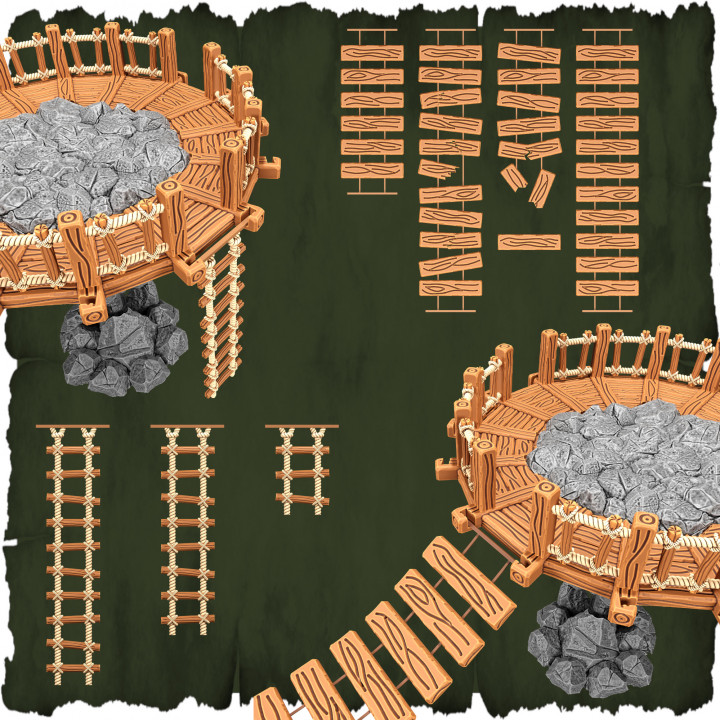 Floating Islands - TABLETOP TERRAIN DND RPG SCATTER image