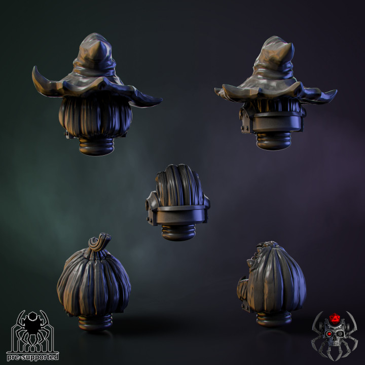 Pumpkin-Marine Head Bits Set#1 (x5 units)
