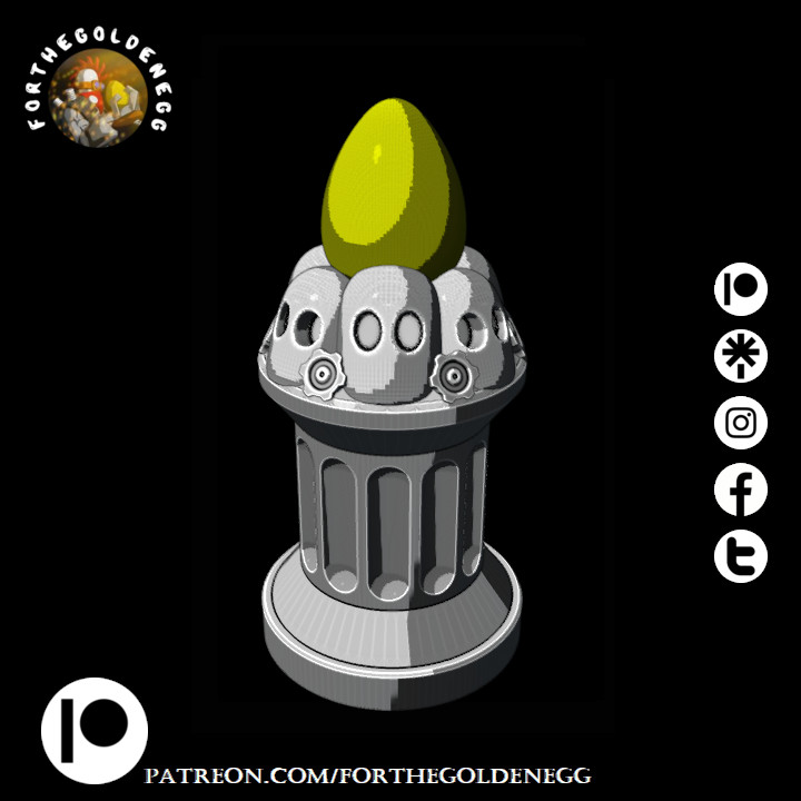 Egg pedestal - Supportless
