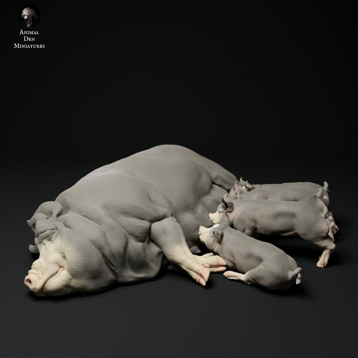 Berkshire Pig and Piglets's Cover