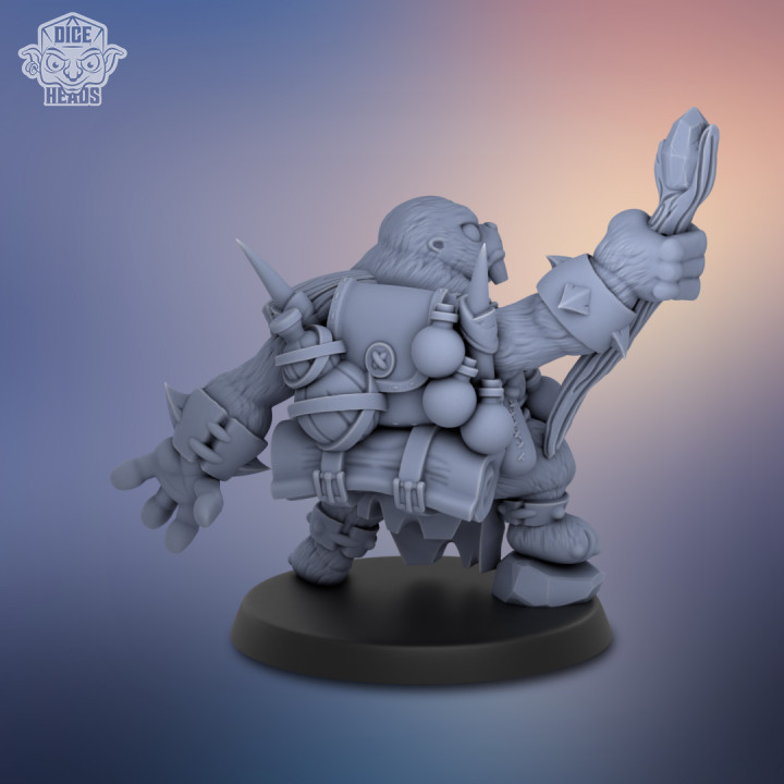 3D Printable Walrus Guild (40mm) (Pre-supported) by Dice Heads