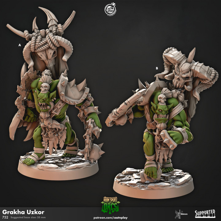 Grakha Uzkor - Orc Leader (Pre-Supported) image