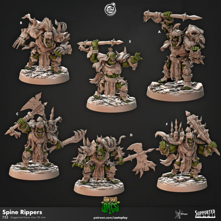 Spine Ripper Orcs (Pre-Supported)