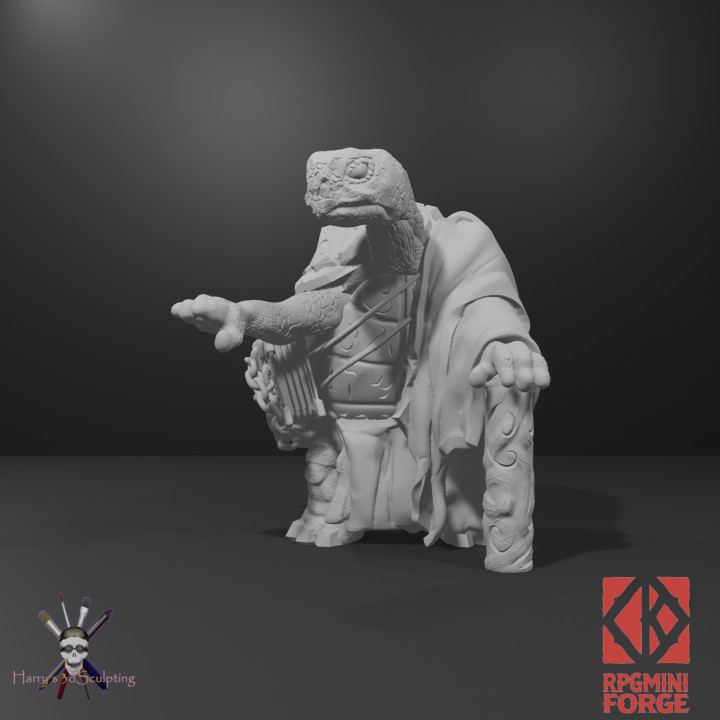 Aisn the Tortle Warlock - Harry's 3D Sculpting image