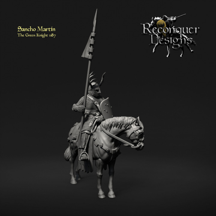 3D Printable Sancho Martin, The (real historical) Green Knight by ...