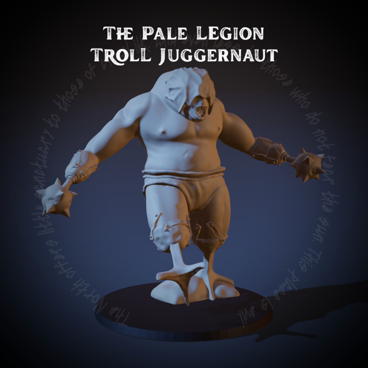 The Pale Legion - Troll Juggernaut with Mace Arms