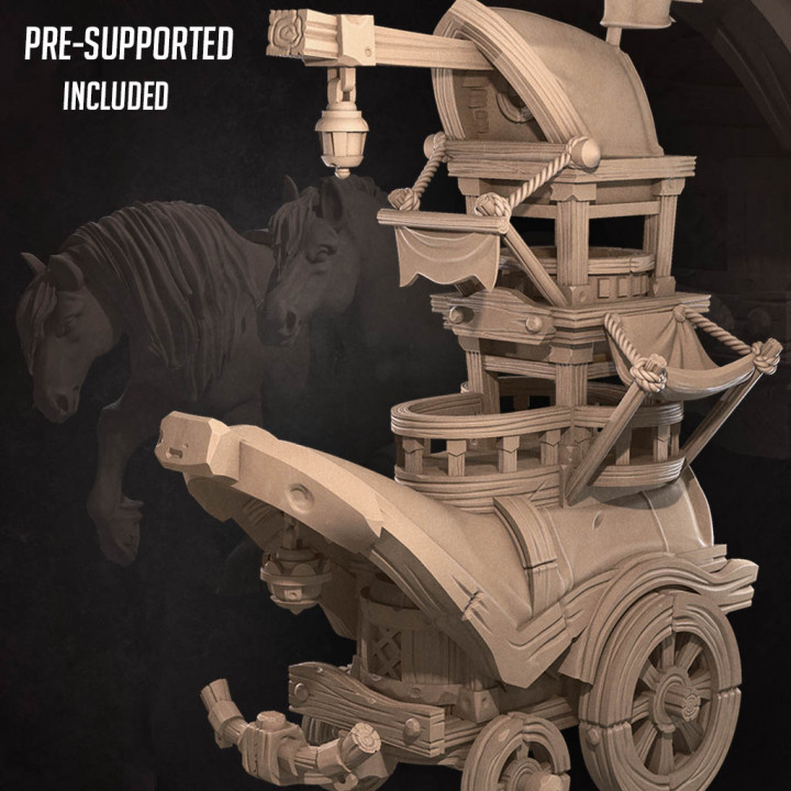 Mead Cart (+ Horses) image