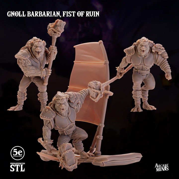 Gnoll Barbarian, Fist of Ruin image