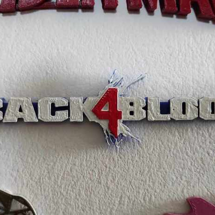 Back 4 Blood Logo for wall