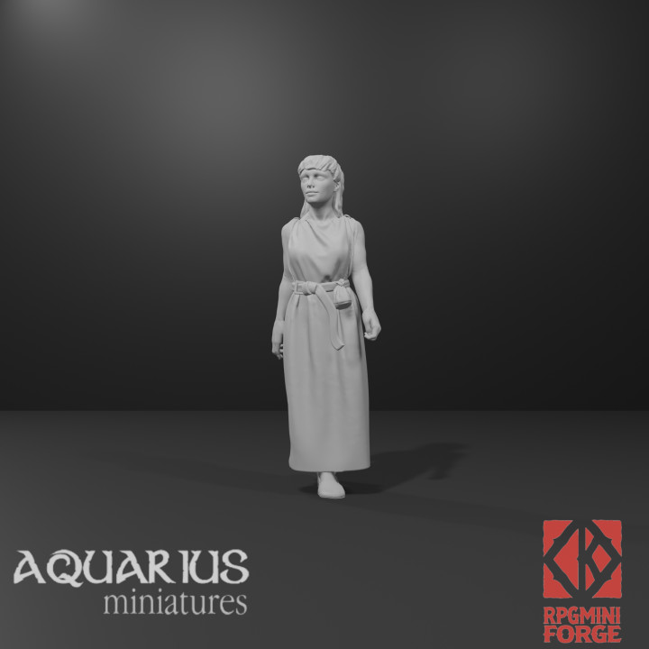 Frankish Woman 1 - Aquarius Miniatures image