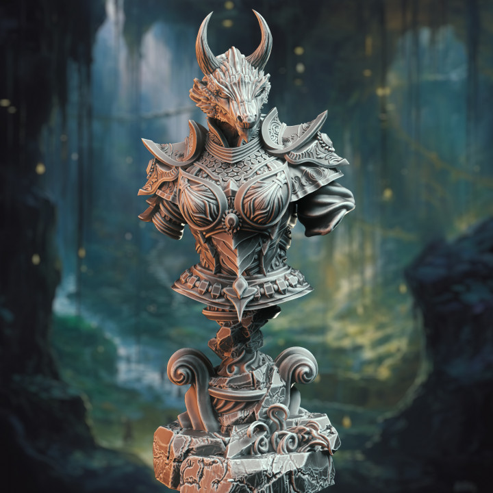 BUST Ascended Dragon Warlock - Tharvaya image