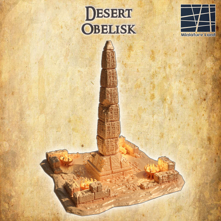 Desert Obelisk - Tabletop Terrain - 28 MM