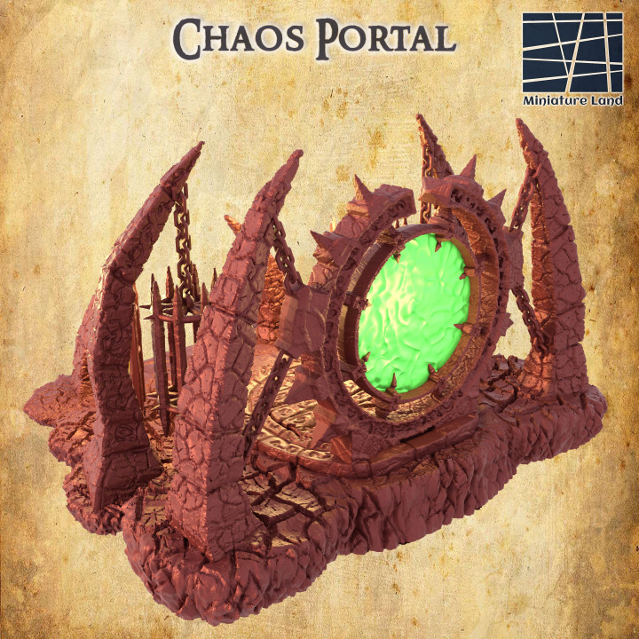Chaos Portal - Tabletop Terrain - 28 MM