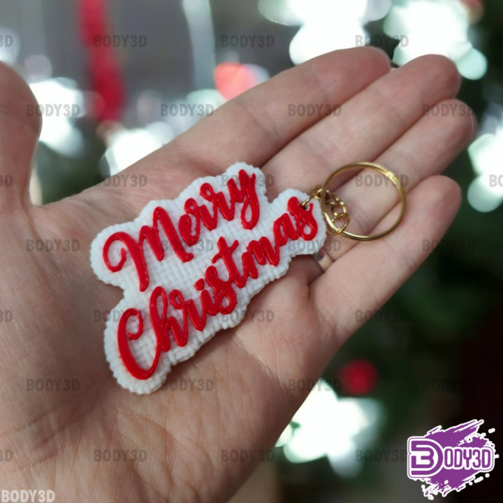 Merry Christmas Deco & Keychain image
