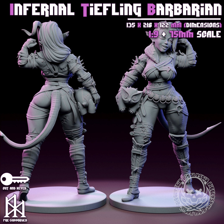 Infernal Tiefling Barbarian image