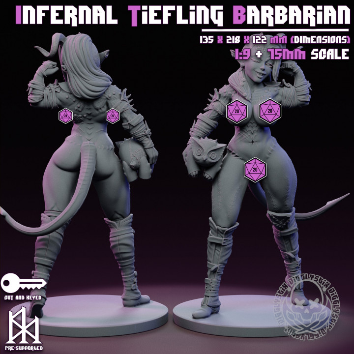 Infernal Tiefling Barbarian image