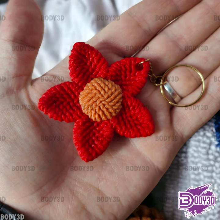 Crocheted Poinsettia image