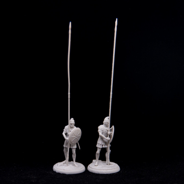 Set of 2 Macedonian Phalanx infantry rear ranks image