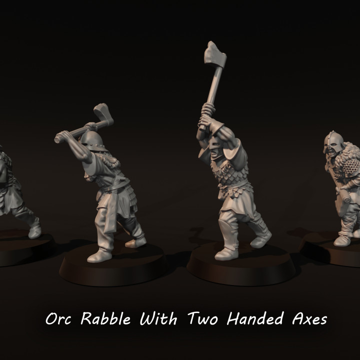 Orc Rabble With Two Handed Axes image
