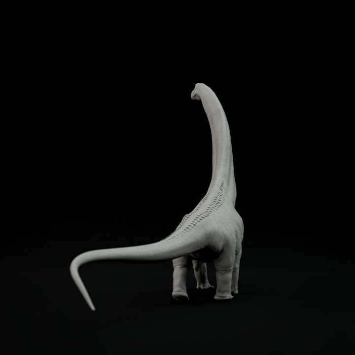 Argentinosaurus walking 1-100 scale pre-supported dinosaur image