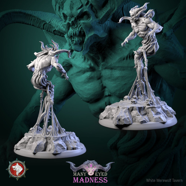 Many-eyed madness October Release 31 STL's miniatures pre-supported