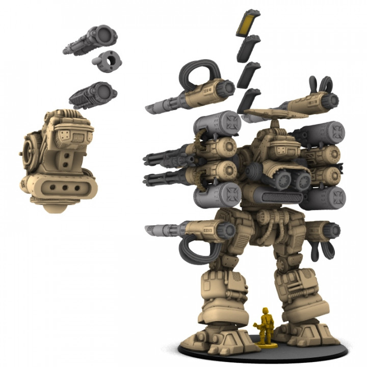 Project Fusileer-28mm Fire Support and Air Defense Mech image