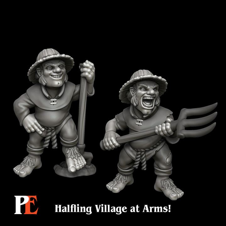 Halfling Farmer - Pitchfork