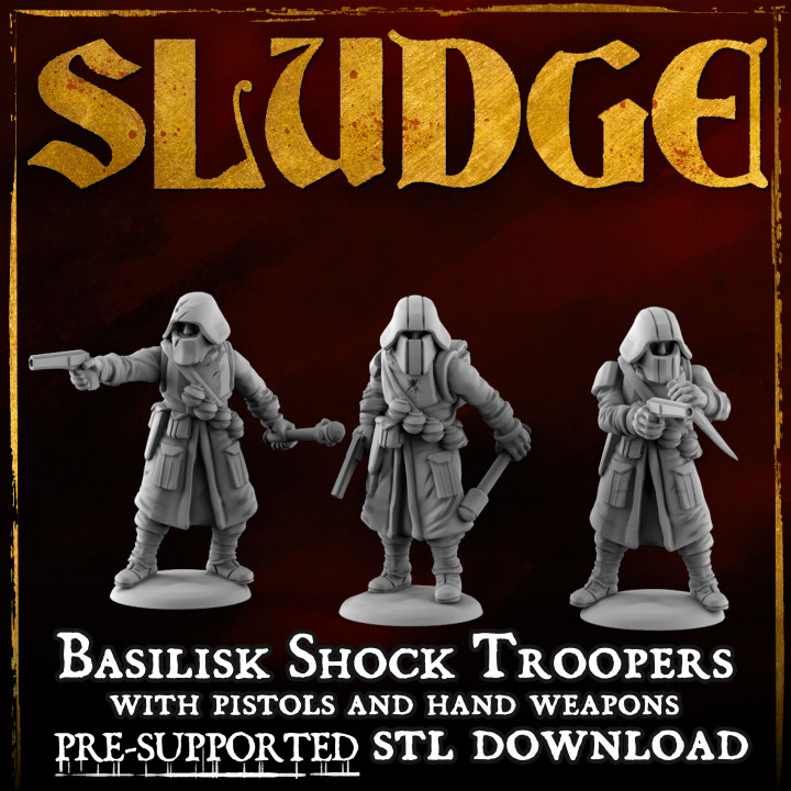 SLUDGE Basilisk Shock Troopers with Pistols image