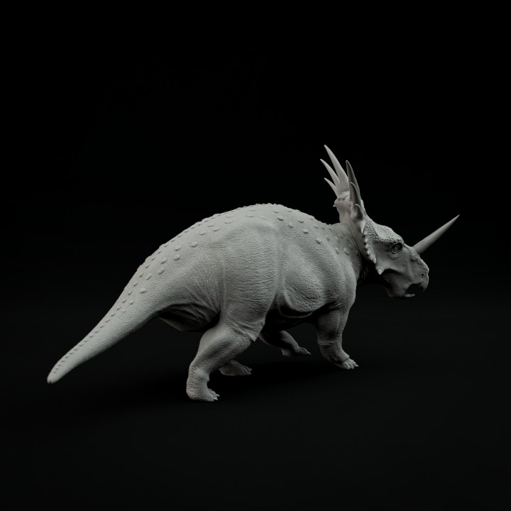 Styracosaurus walking 1-35 scale pre-supported dinosaur