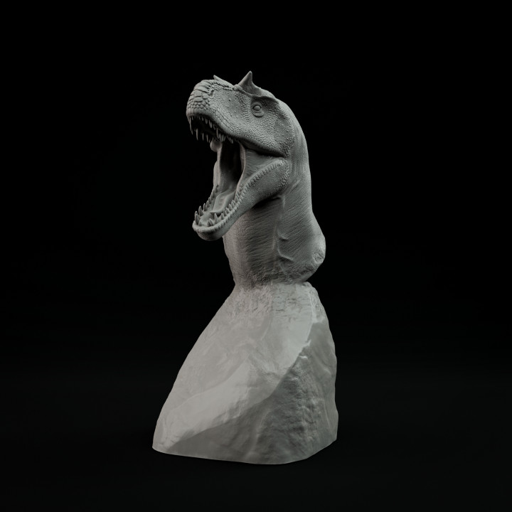 Gorgosaurus bust - pre supported image