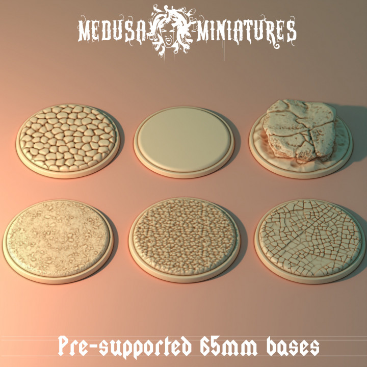 6x 65mm bases (supported) image