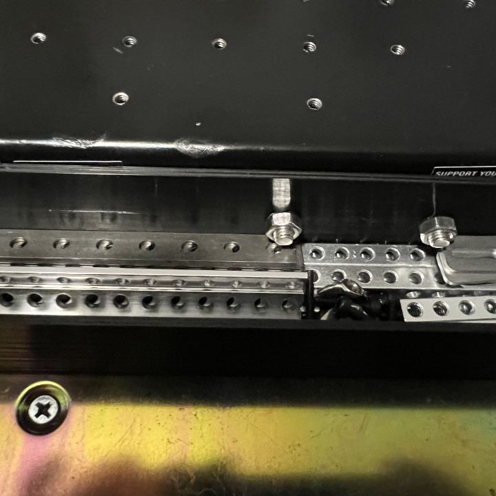 Storage Compartment for Scale Metal Supplies Fixture Table