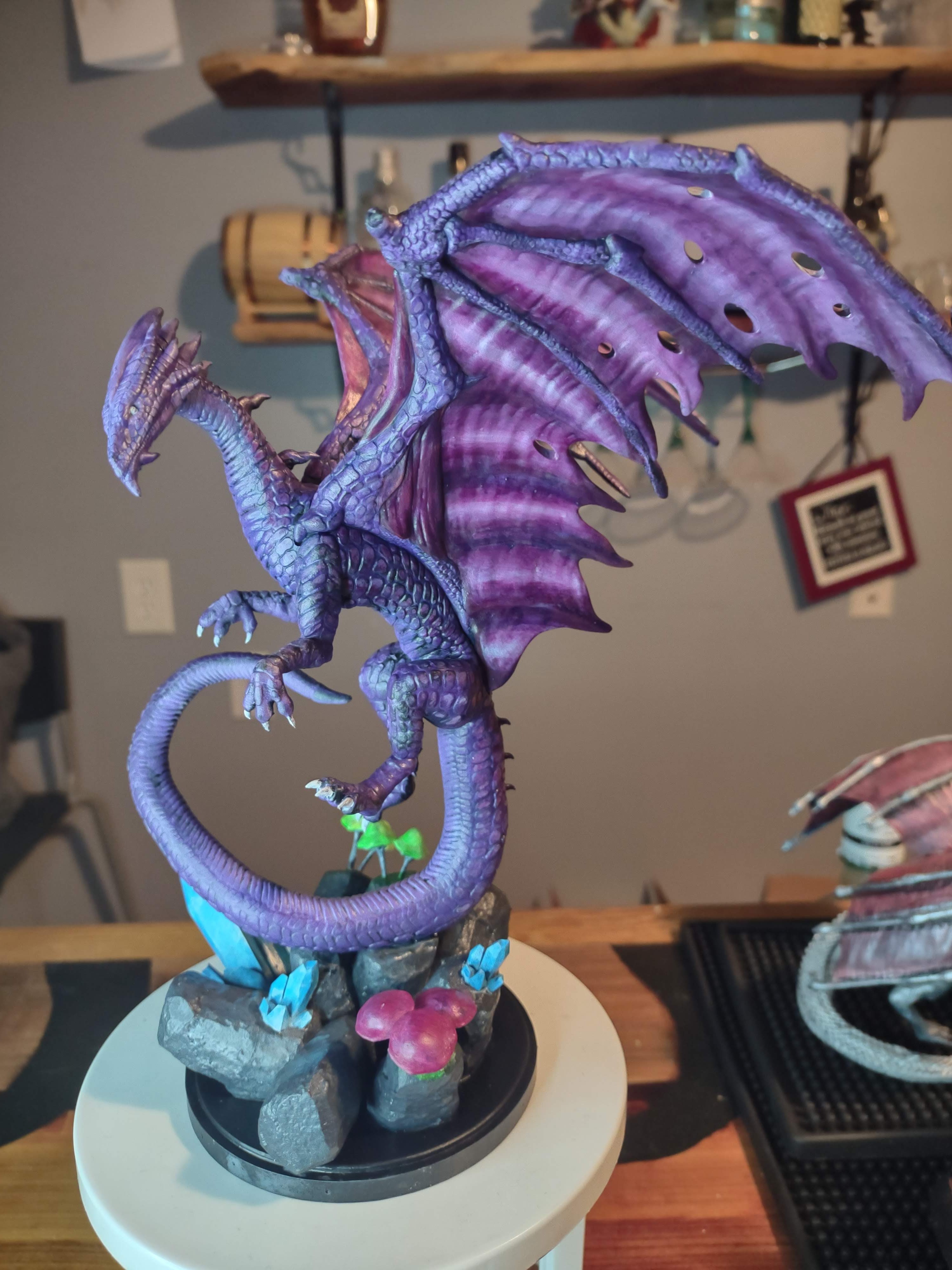 3D Printable Ancient Purple Dragon by Painting Fantasms