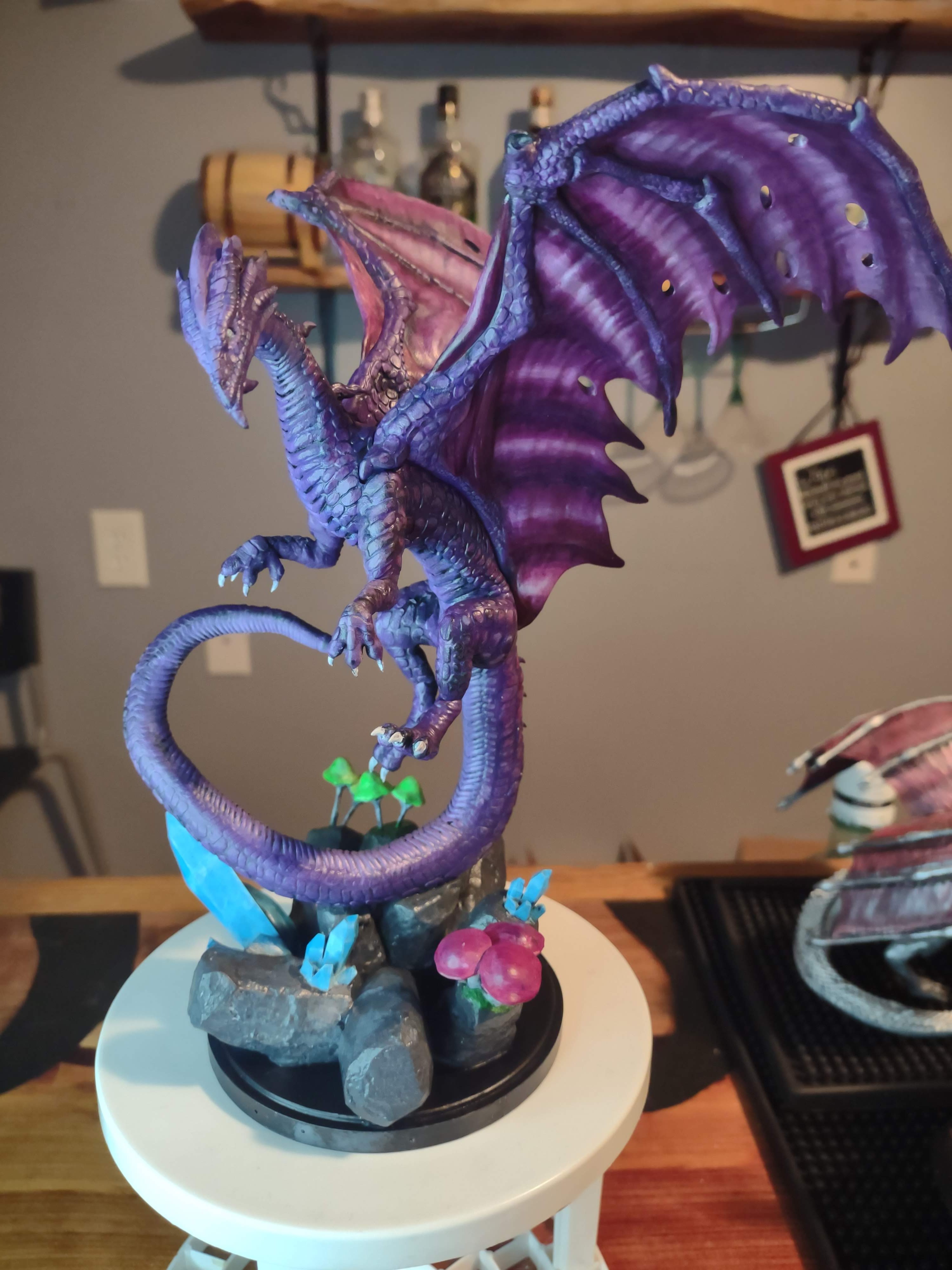 3D Printable Ancient Purple Dragon by Painting Fantasms