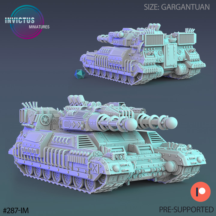 Heavy Laser Tank / Infantry Machine / Roving Vehicle / Alien War Construct / Steampunk Battle Robot / Cosmic Invasion Army / Cyberpunk / Sci-Fi Encounter image