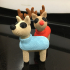 Crocheted Reindeer print image