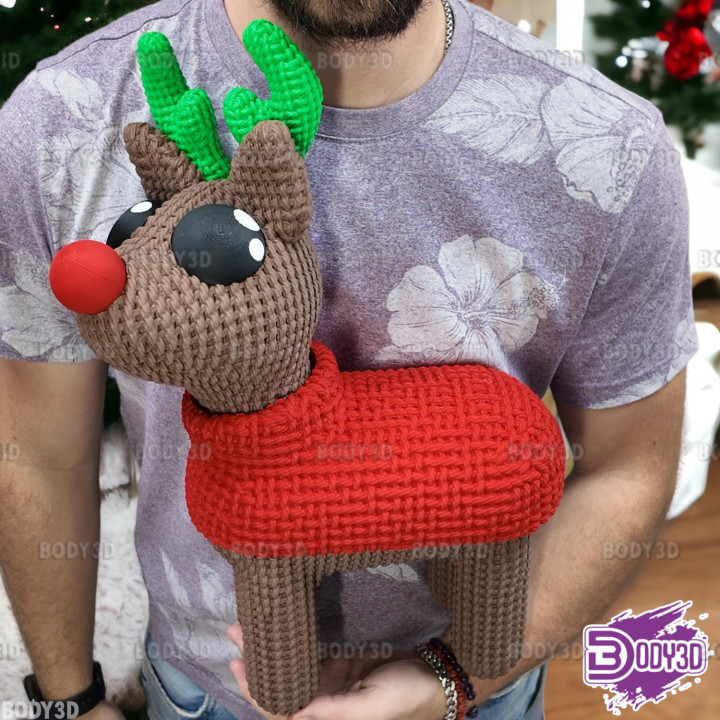 Crocheted Reindeer image