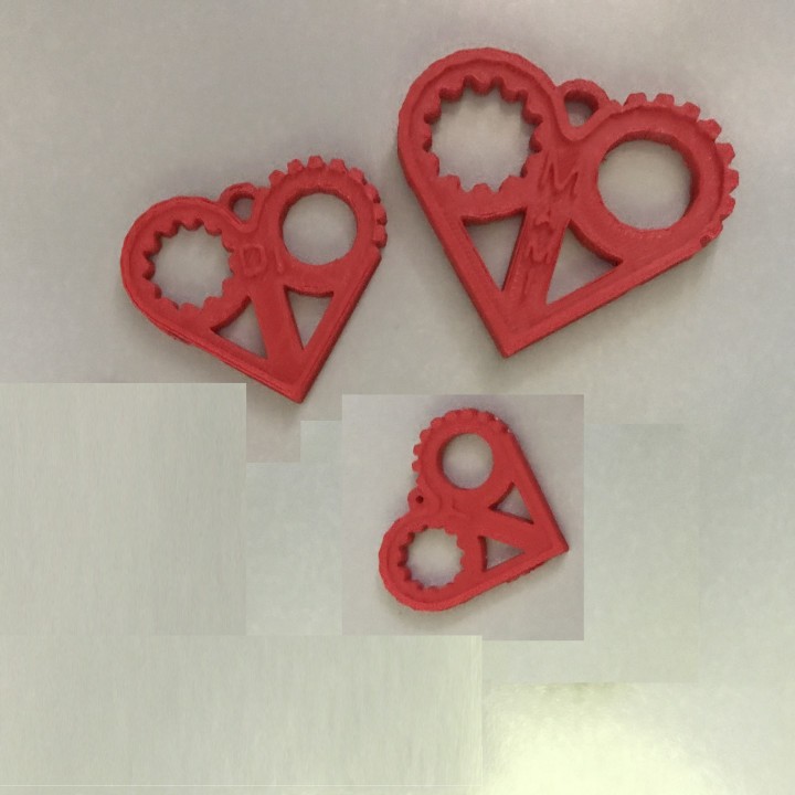 Heart shaped keychain image