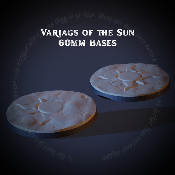 Variags of the Sun - 60mm Bases