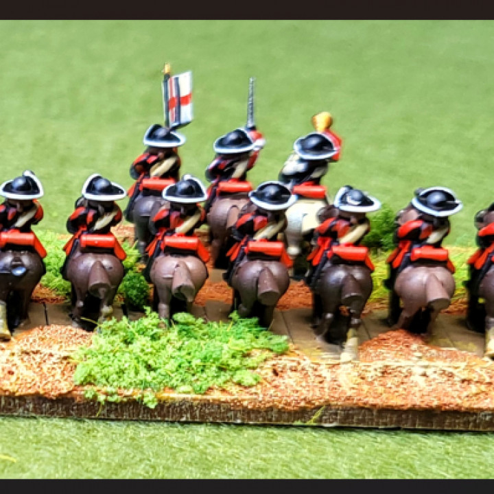 6mm late 17thCentury charging cavalry “pistols” image