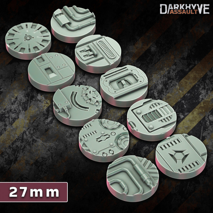 DarkHyve Assault Sci-fi Bases 25-70mm BUNDLE