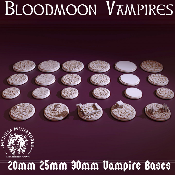 Bloodmoon Vampires - 20mm 25mm 30mm Bases image